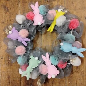 Handmade Easter Mesh Wreath